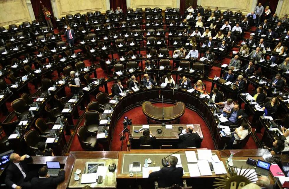 Recinto de la Cámara de Diputados en Buenos Aires, Argentina, durante la sesión del 14/12/2017 por la reforma previsional propuesta por el Gobierno.\r\n(vinculado al resumen de dpa \